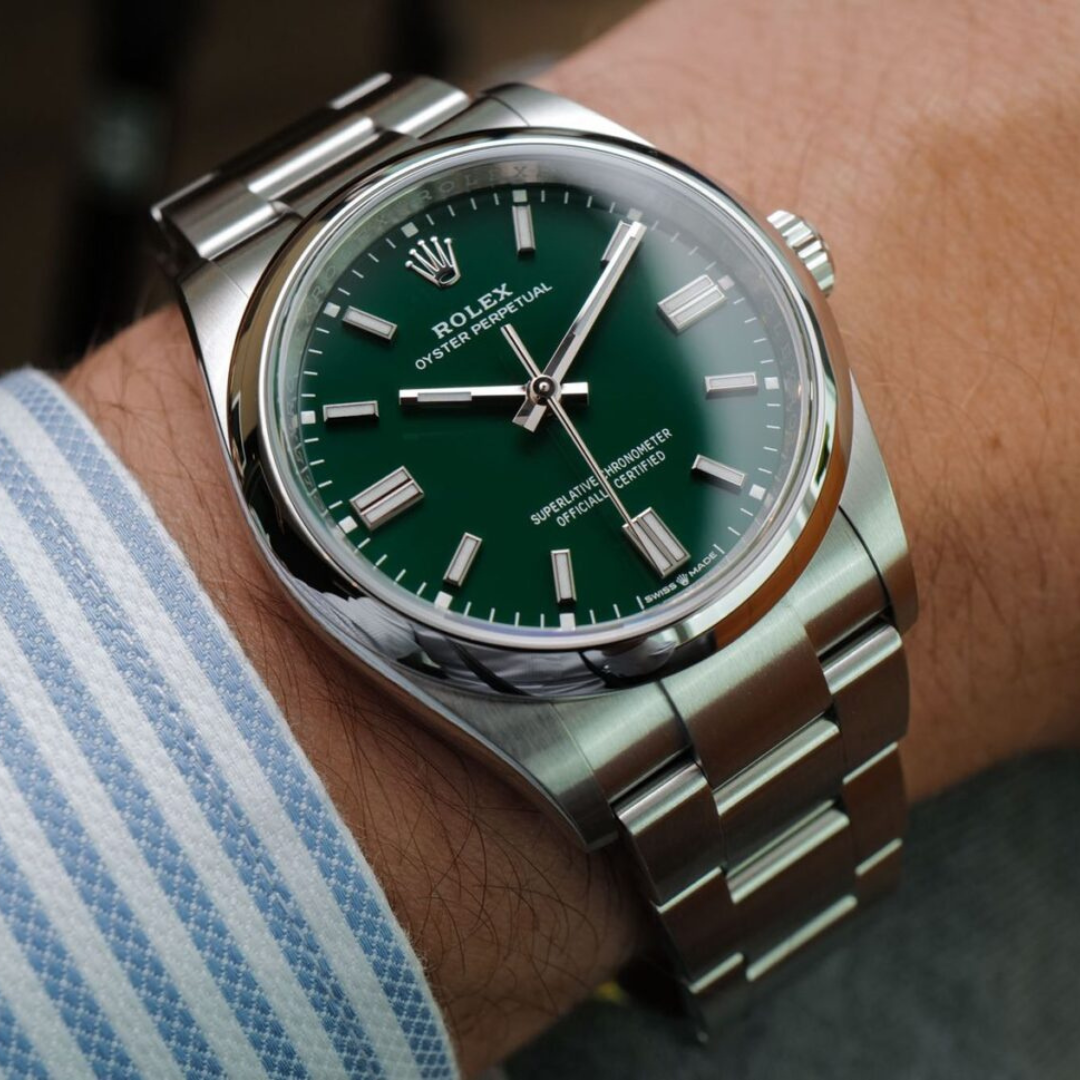 Rolex Oyster Perpetual vert