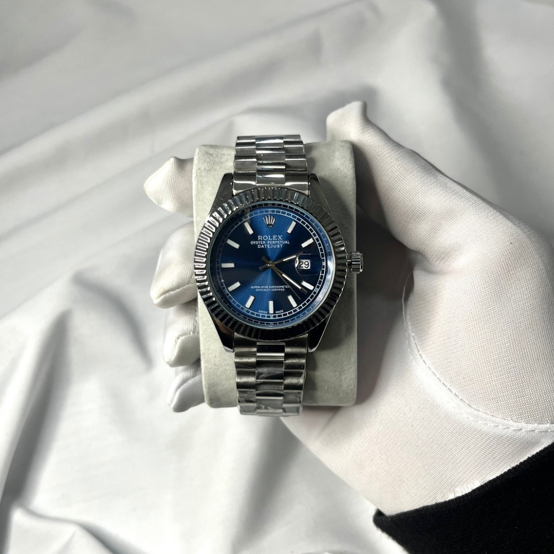 Rolex president bleu