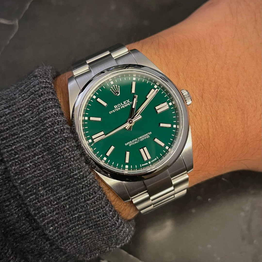 Rolex Oyster Perpetual vert